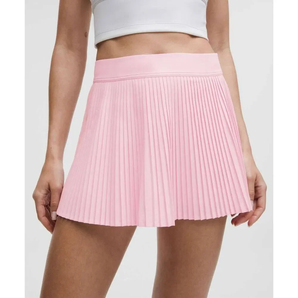 Lululemon RePleat High-Rise Tennis Skirt,  Pink Pearl 6 $88